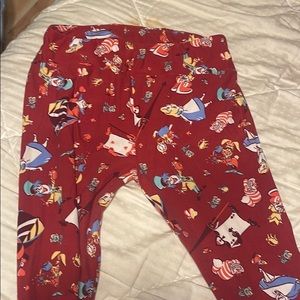 Lularoe leggings- Alice In Wonderland